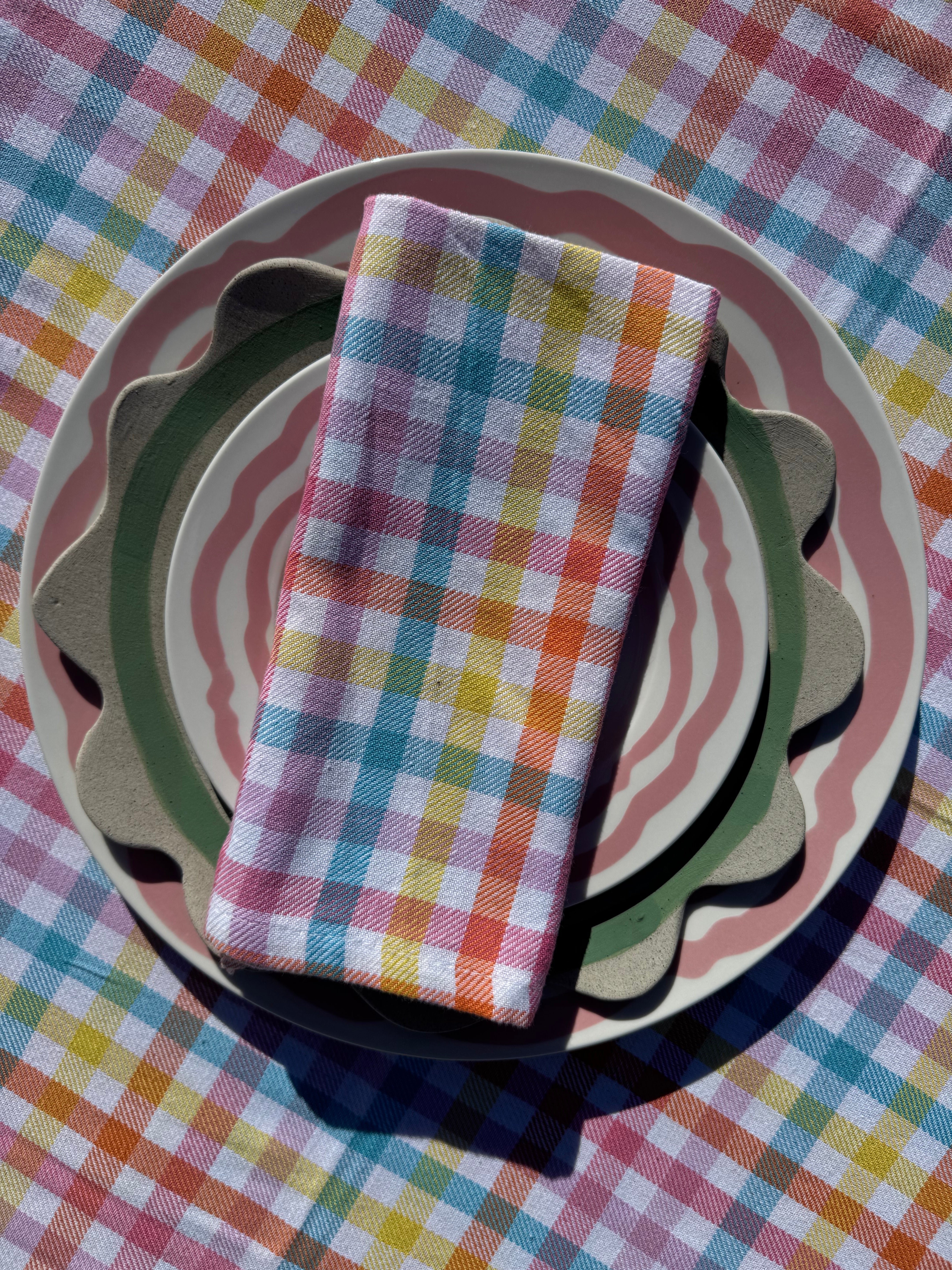 Candy Gingham Napkin Set
