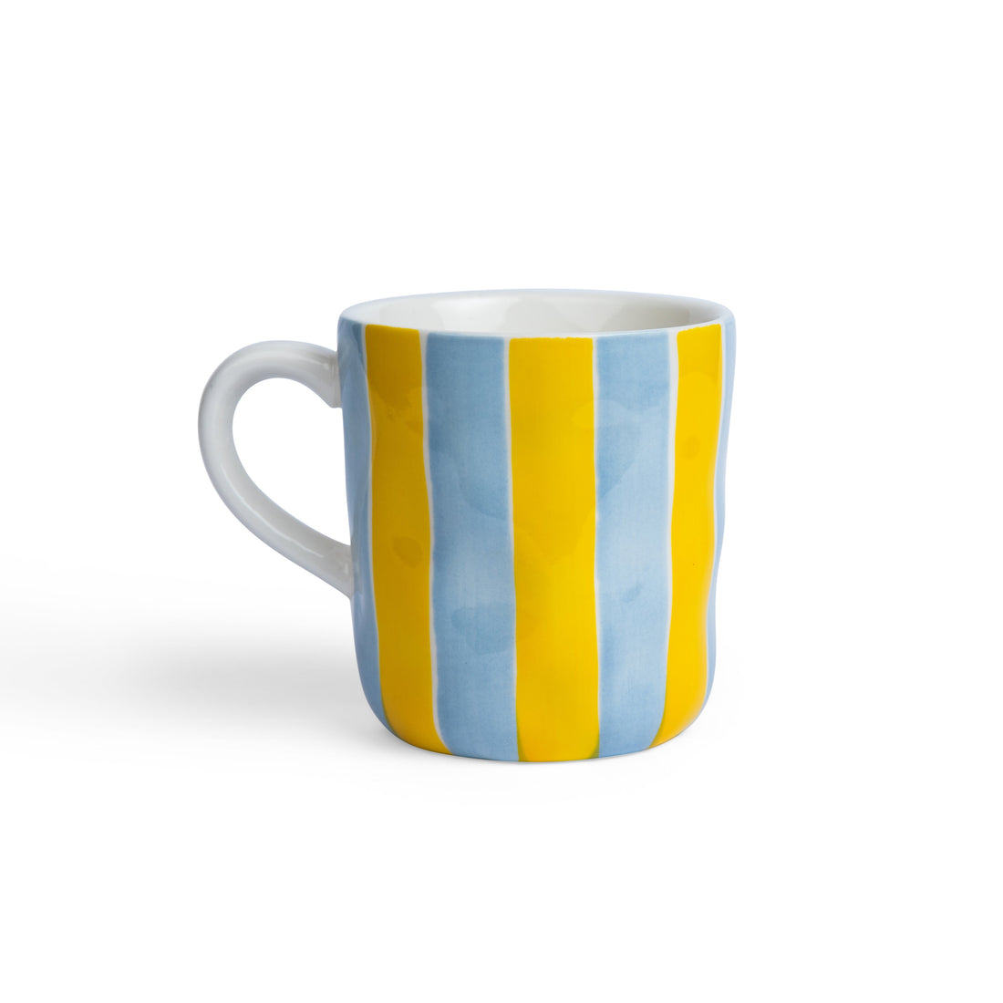 Cornflower Blue & Yellow Stripe Mug