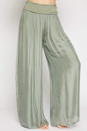 VERA MAY MOSS ITALIAN SILK PANT