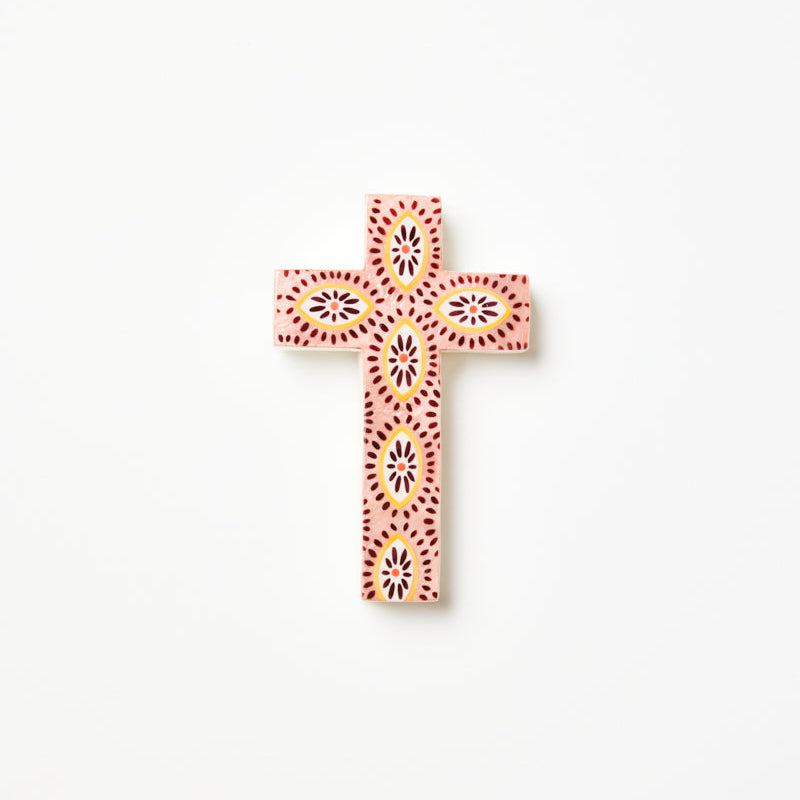 Samira Small Cross - Pink Eyes