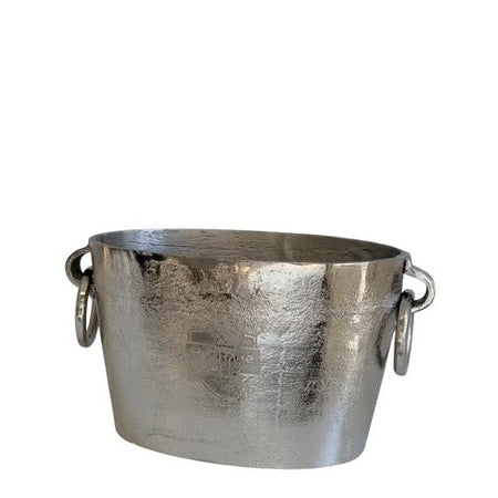 "Heritage Polo" Antiqued Nickel Oval Bucket