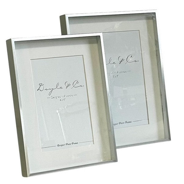 Stately Shadow Box Chrome Frame - 4"x6"