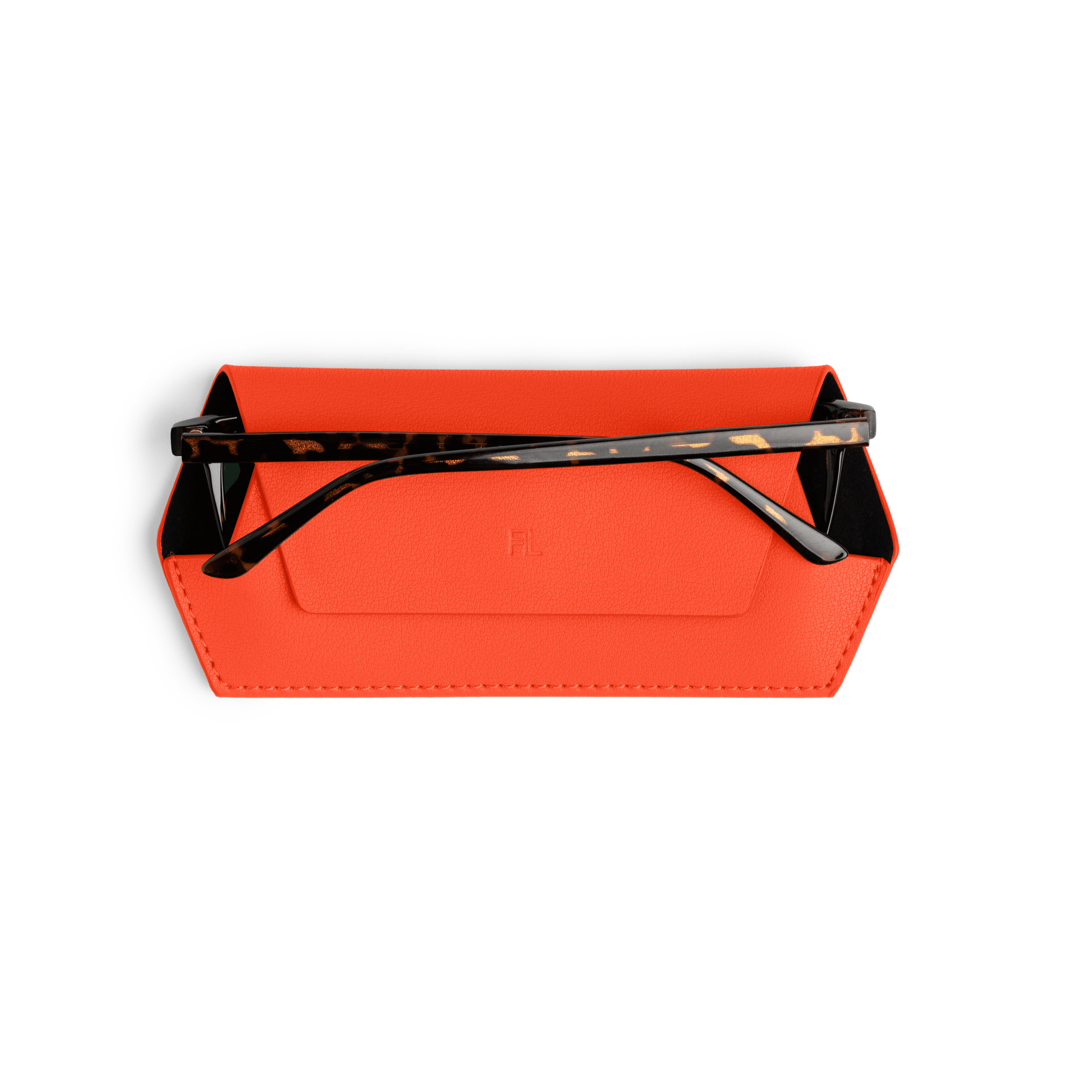 Fox and Leo Glasses Case - Orange