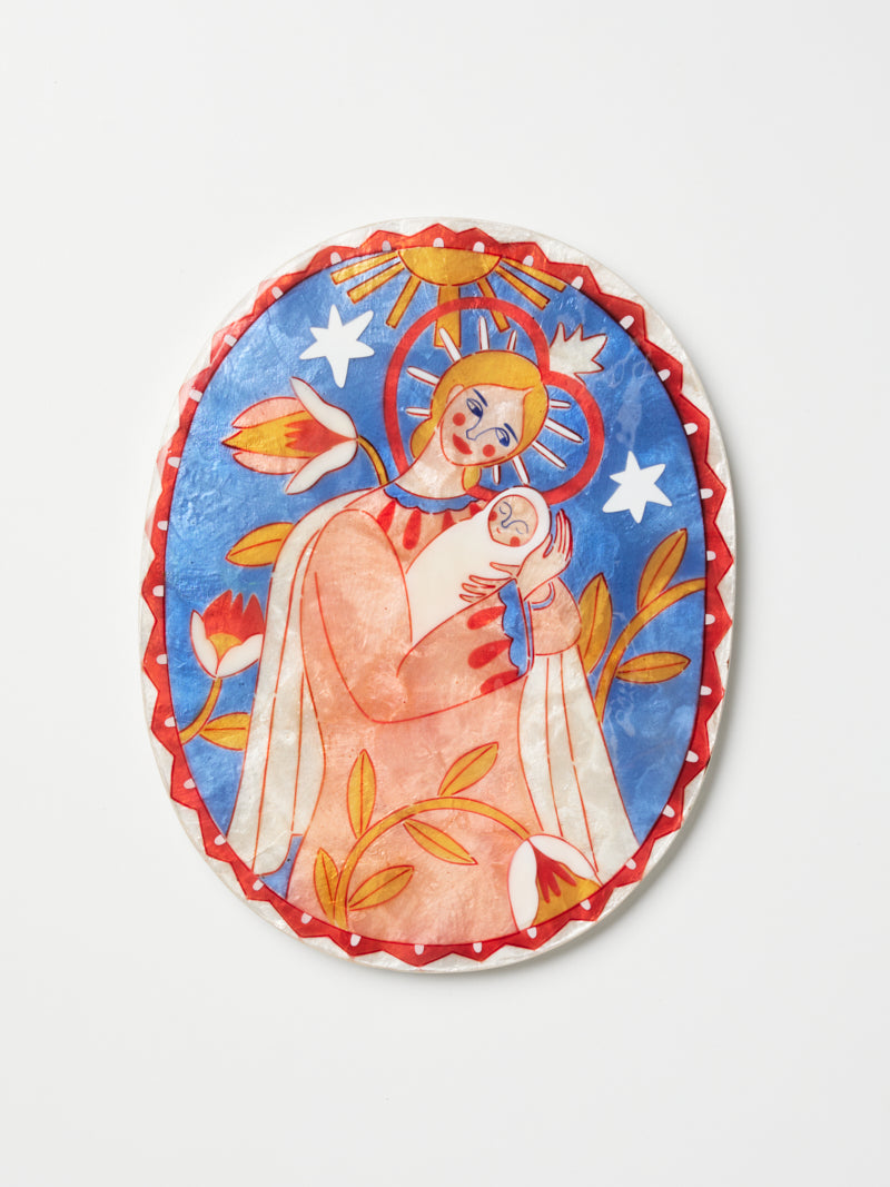 Jones & Co GARDIENNE BEBE BLUE WALL ART