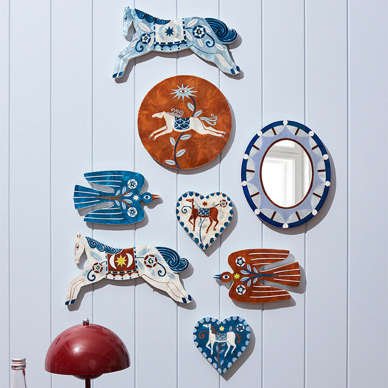 Paloma Heart Horse - Blue