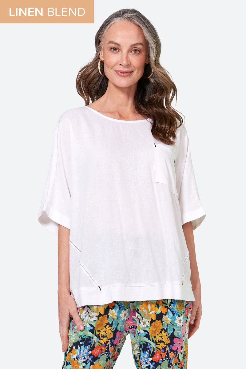 VERVE RELAX TOP - BLANC