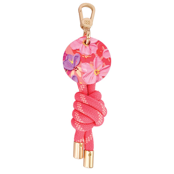 MOE MOE Keyring Floral Sorbet Blooms Hot Pink