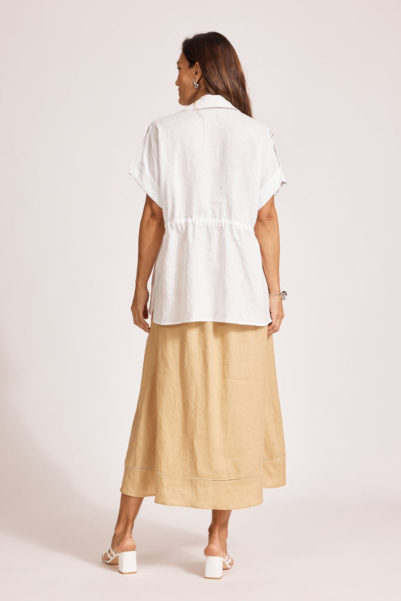 Miramar Tie Shirt - White - One Size