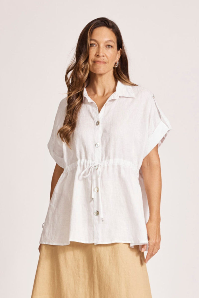 Miramar Tie Shirt - White - One Size