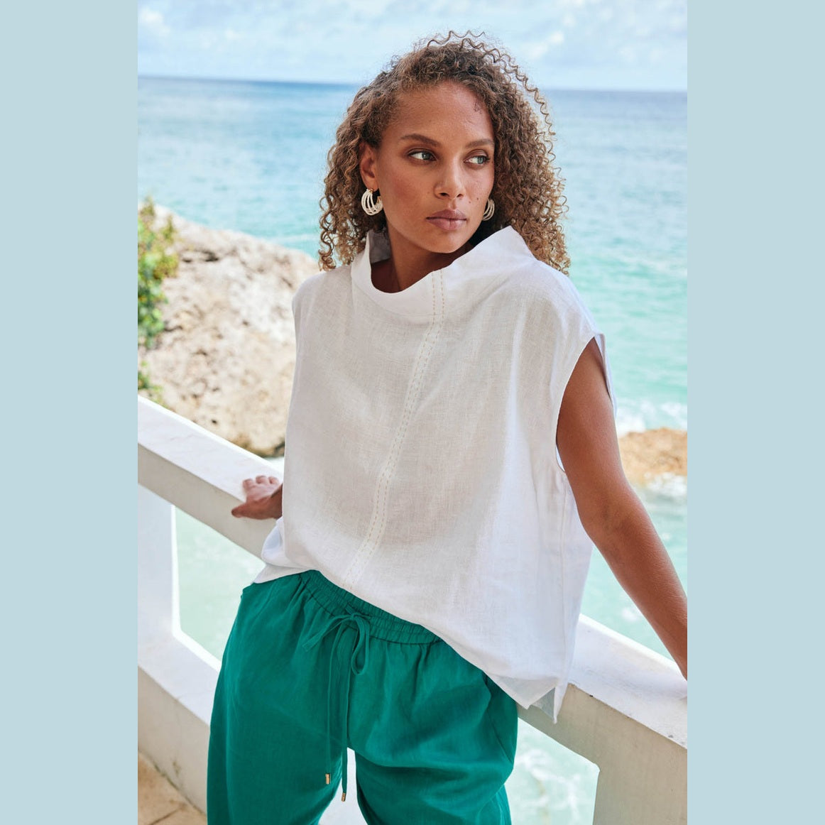 Miramar Top - White