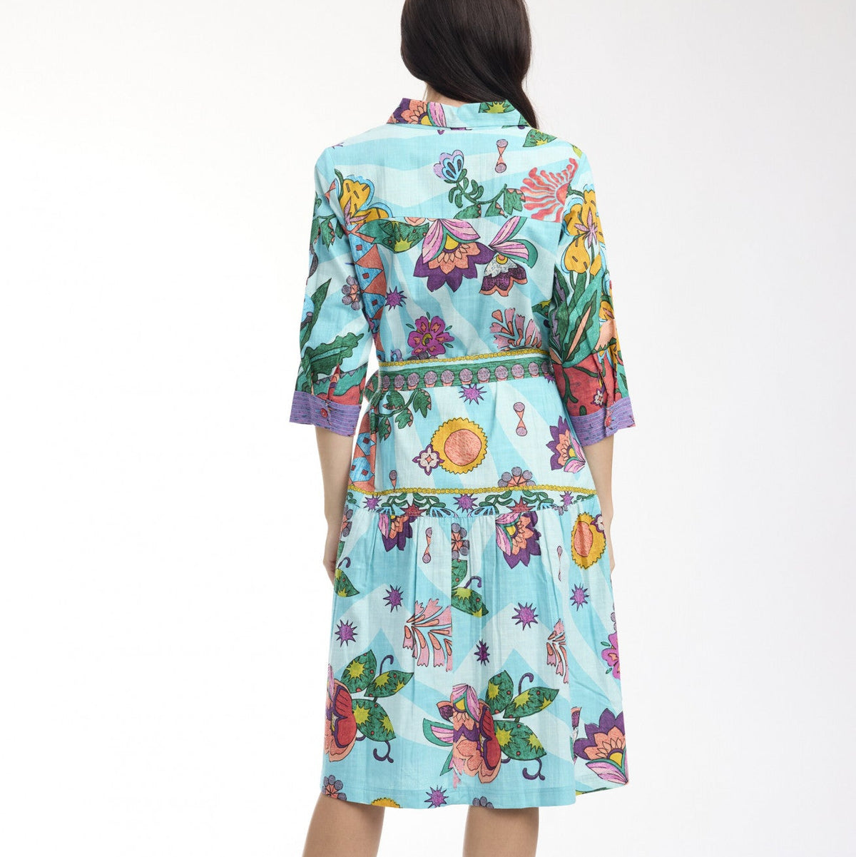 Provence Shirt Dress with Tie Waist