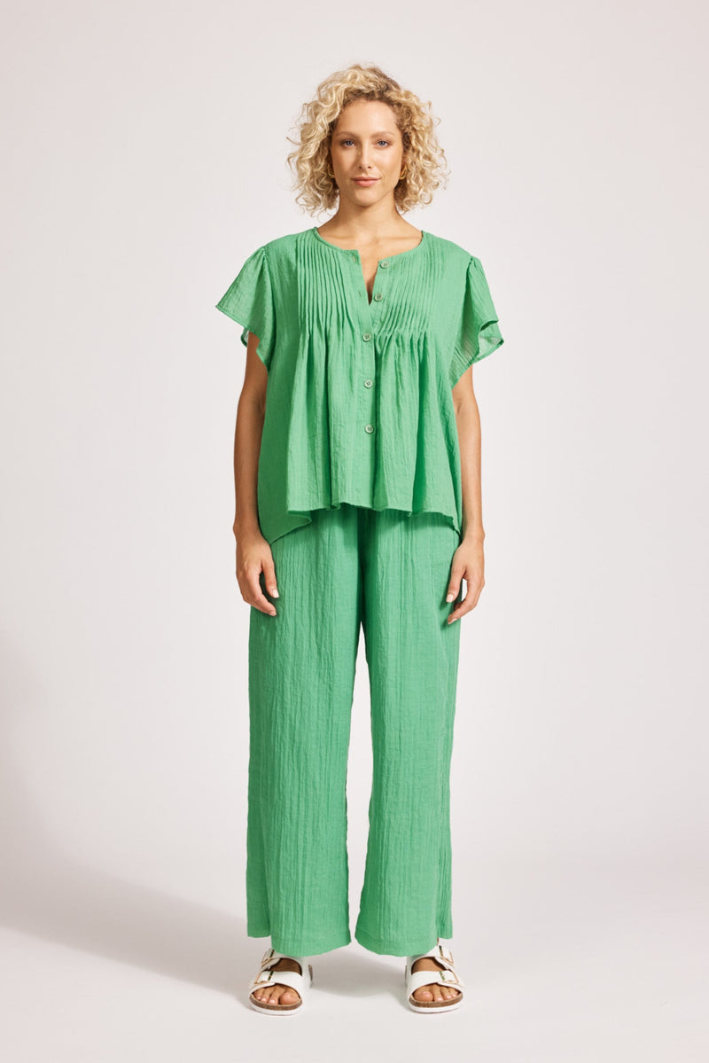 Orsula Button Top - Jade