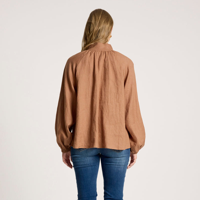 Bajau Button Shirt - Clay