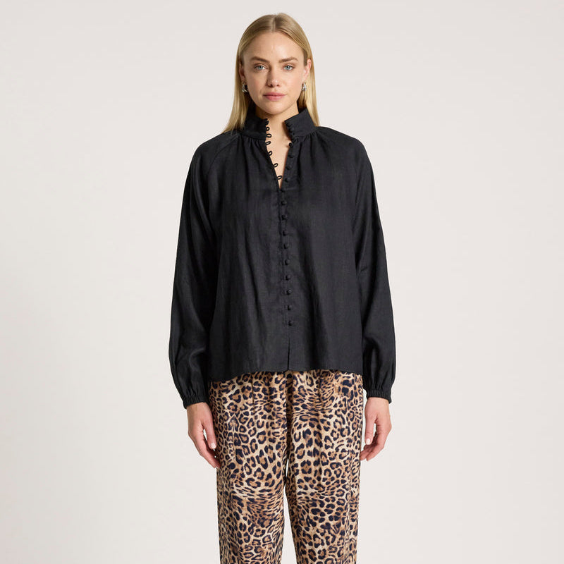 Bajau Button Shirt - Black