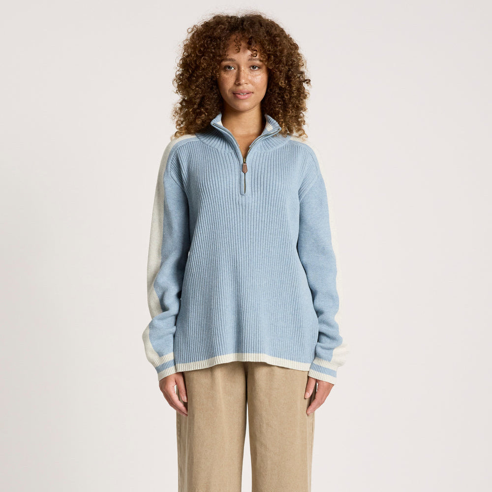 Liora Zip Jumper - Lake/Bisque
