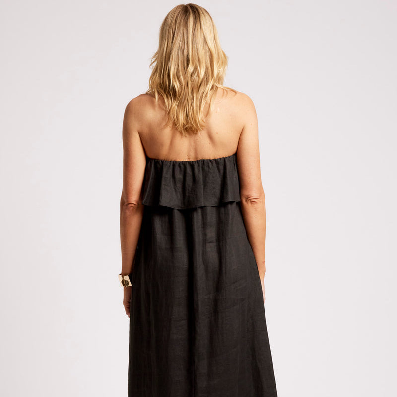 Maris Strapless Dress - Black
