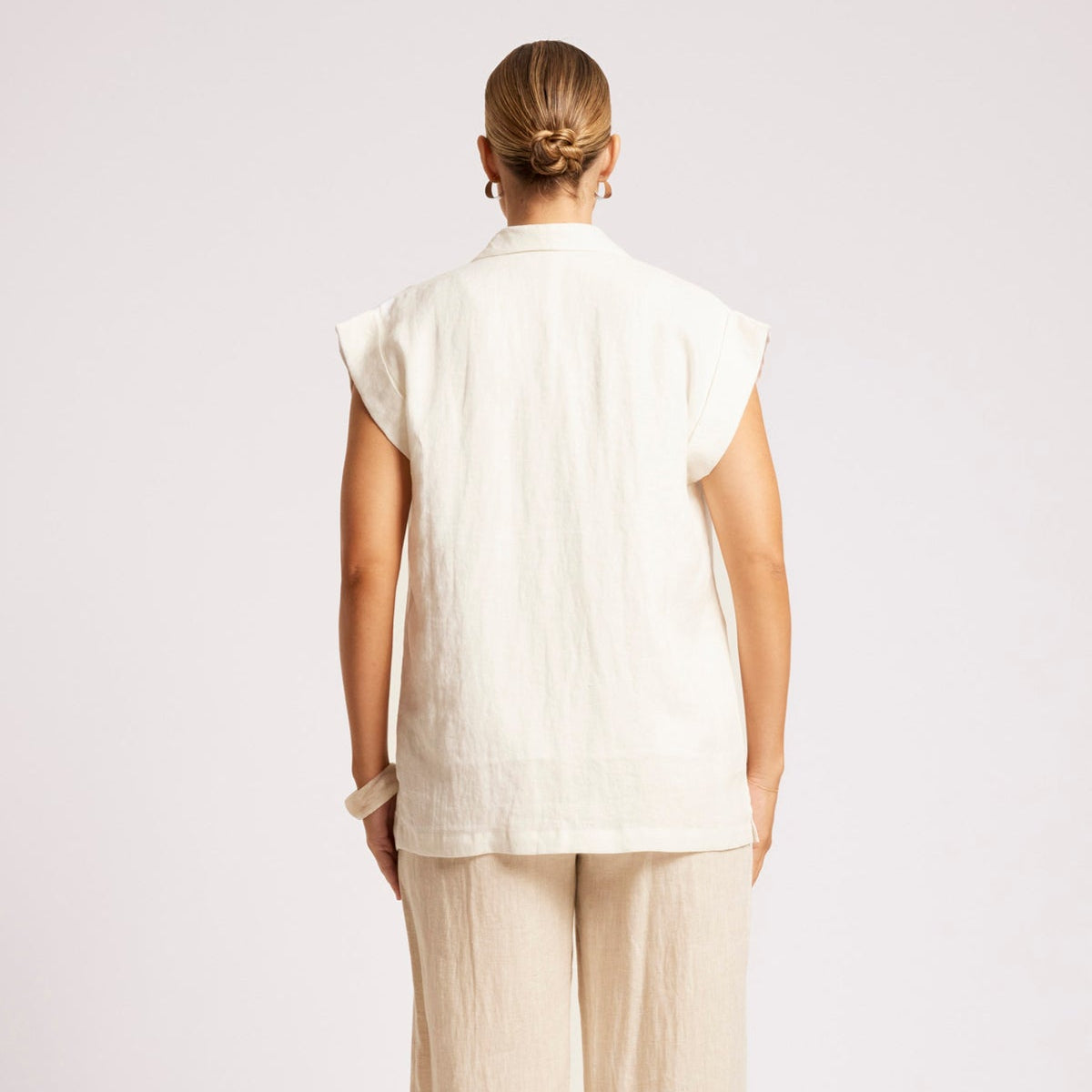 Maris Blazer Vest - White