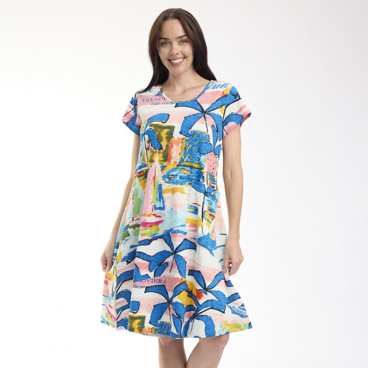 Flair Crew Shift Dress