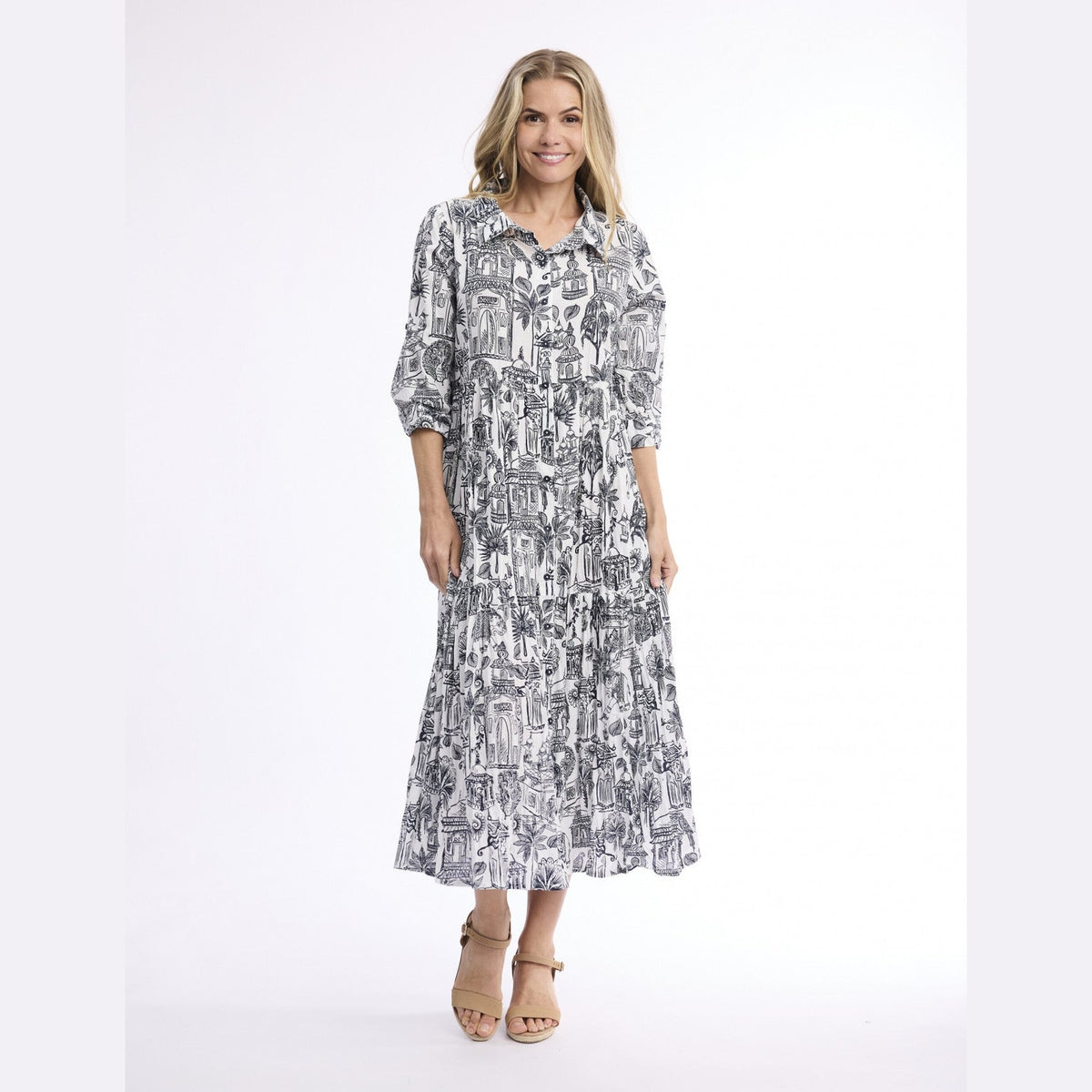 Cassis Dress Collar Layers