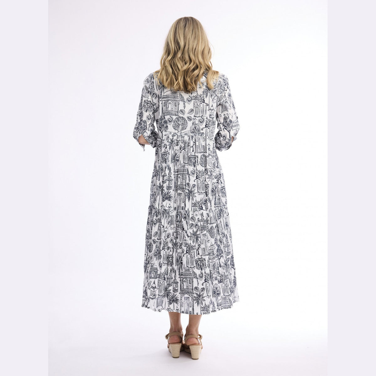 Cassis Dress Collar Layers