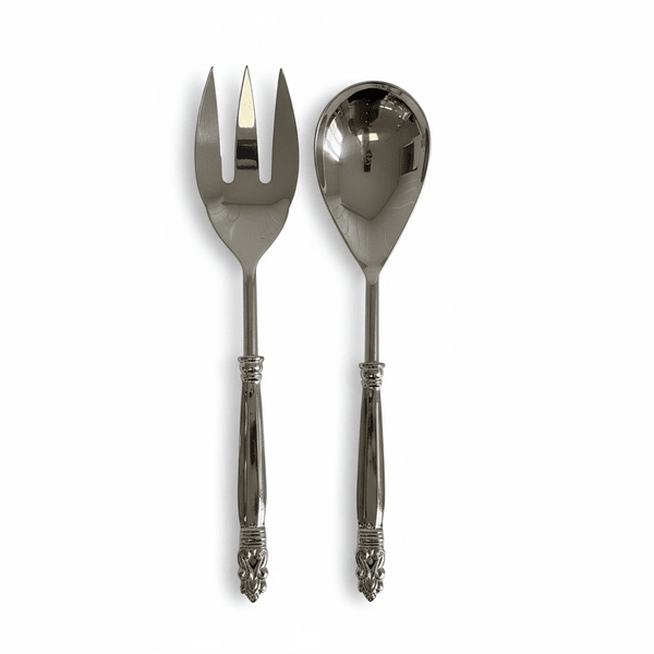 Victoriana Acorn Salad Servers Set