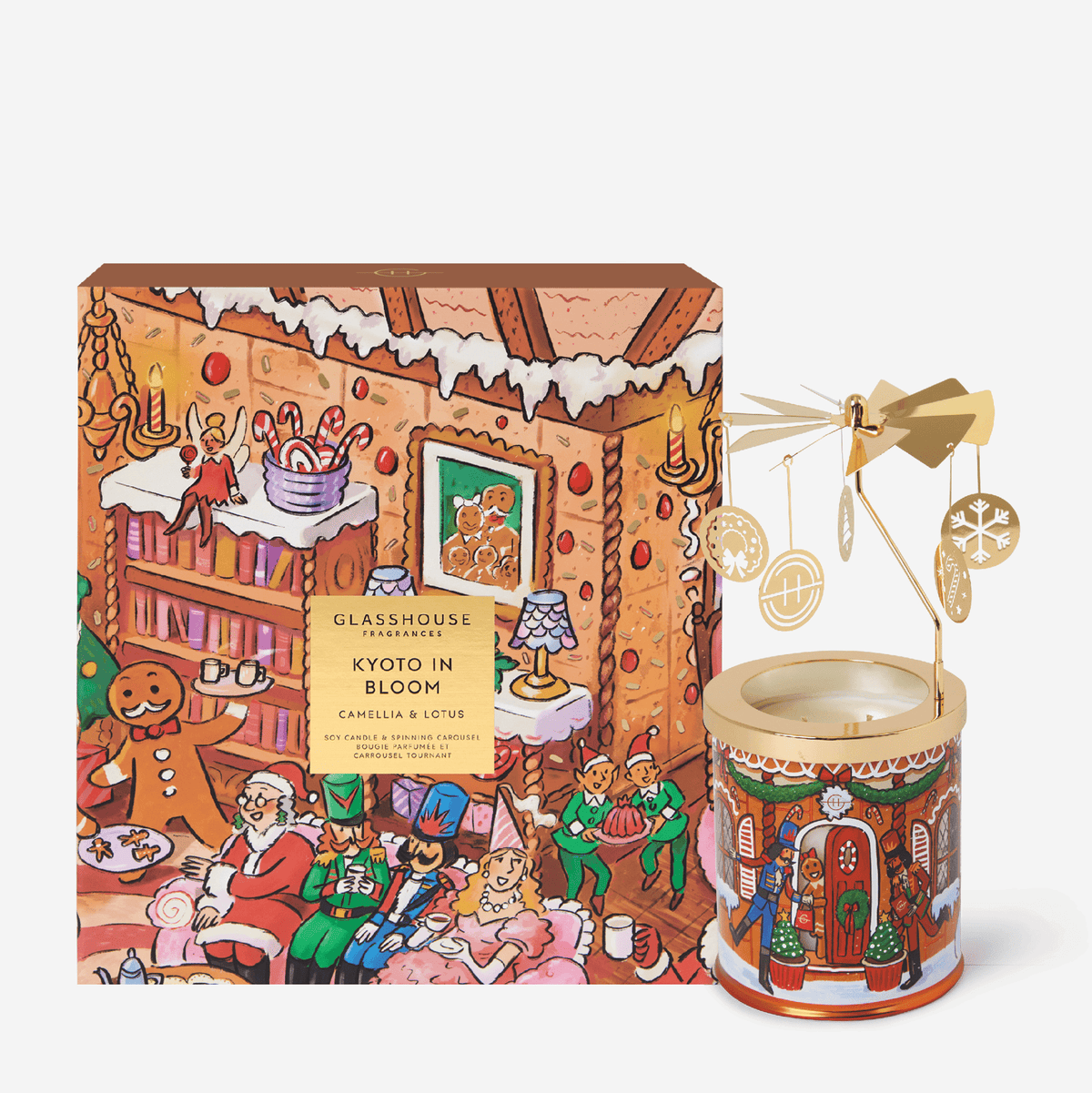 Kyoto In Bloom Candle & Spinning Carousel