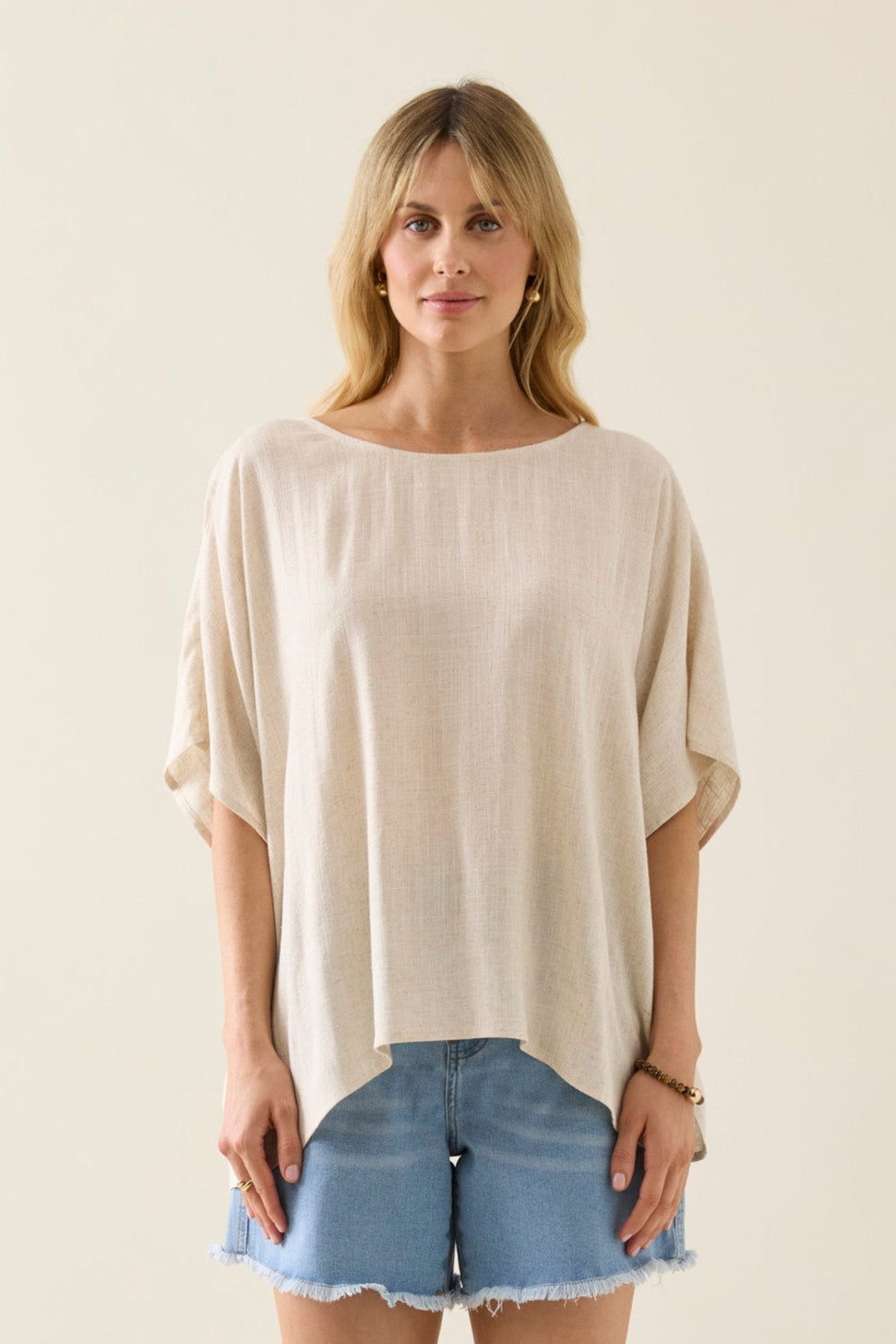 Ingrid Relaxed Top - Canvas One size
