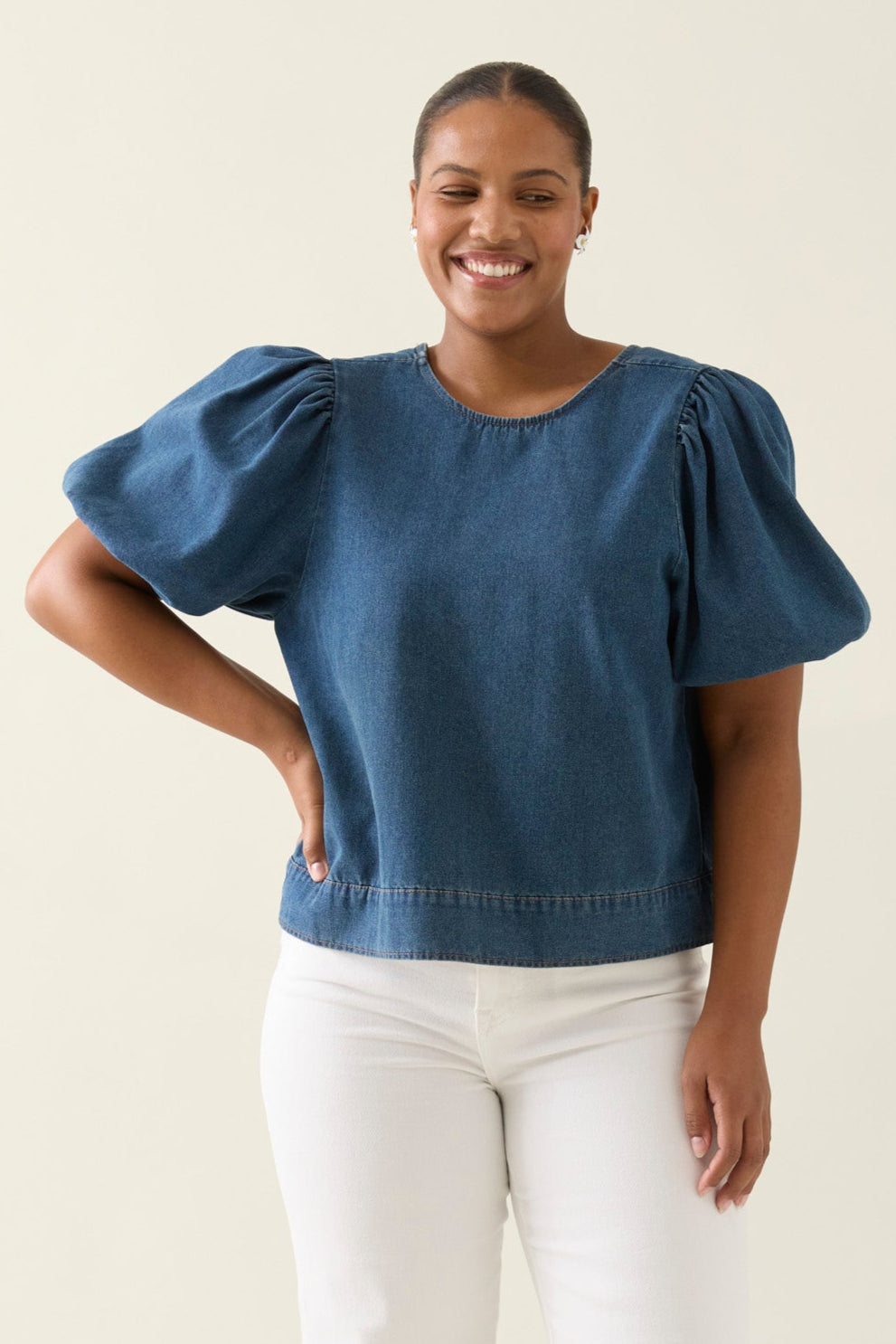 Sofie Denim Top - Drift