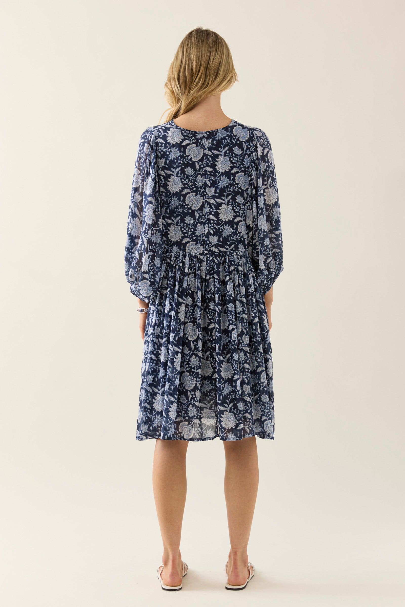 Wilma Dress Navy - Isle Of Mine