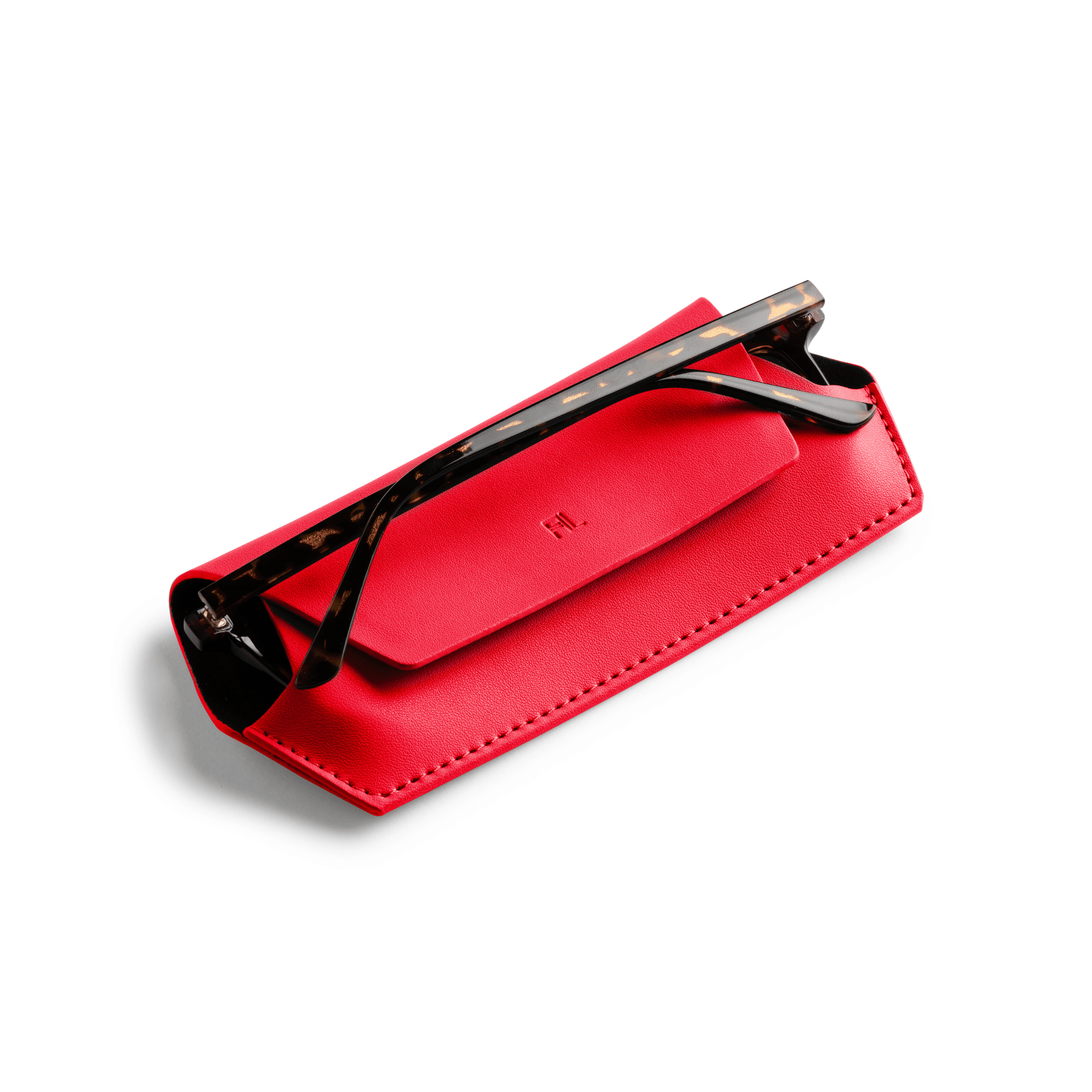 Fox and Leo Glasses Case - Red