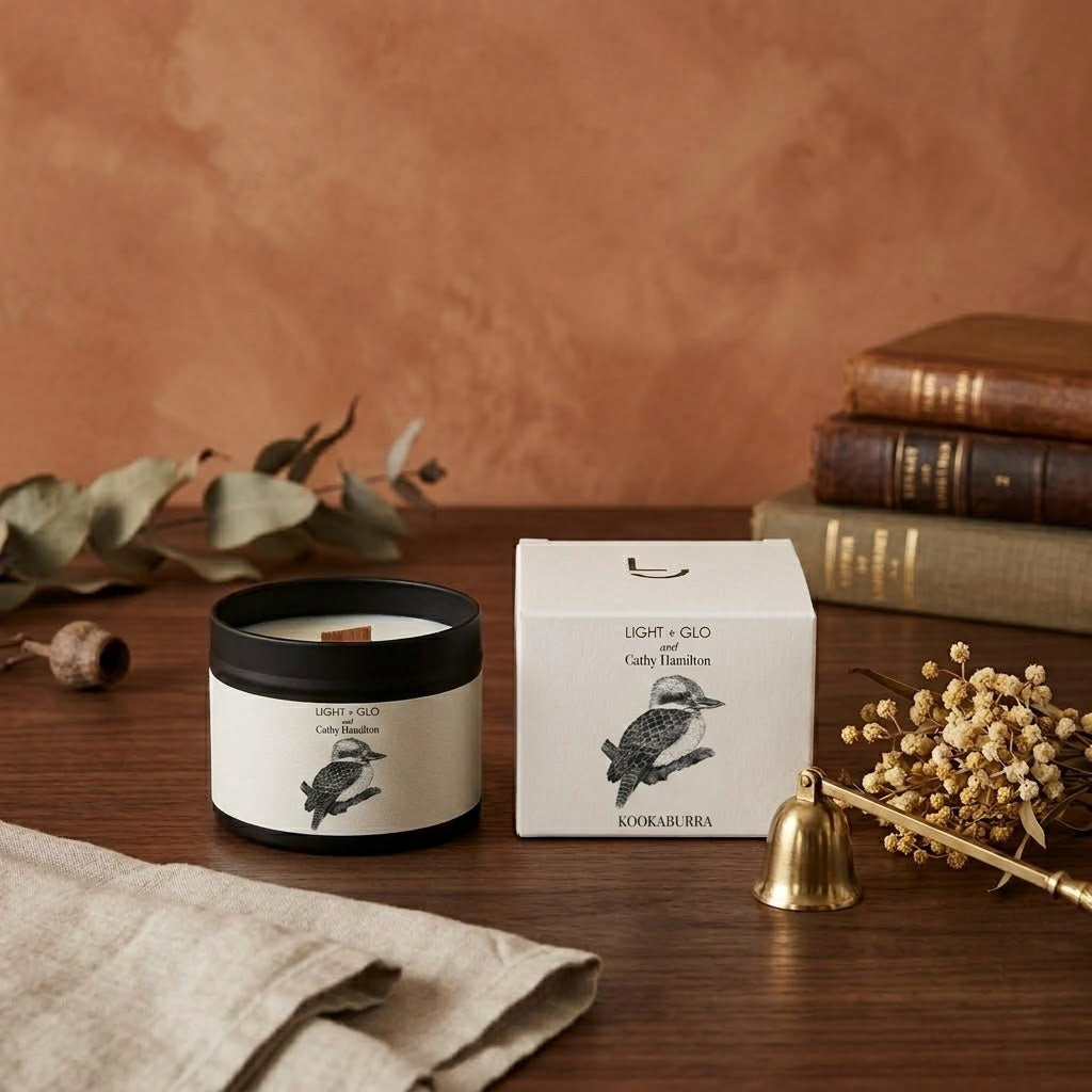 Cathy Hamilton Travel Tin Candle 115g - Kookaburra