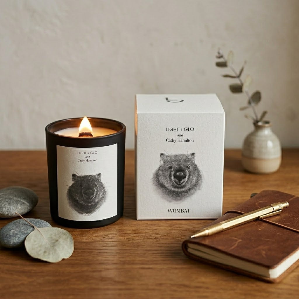 Cathy Hamilton 200g Candle - Wombat