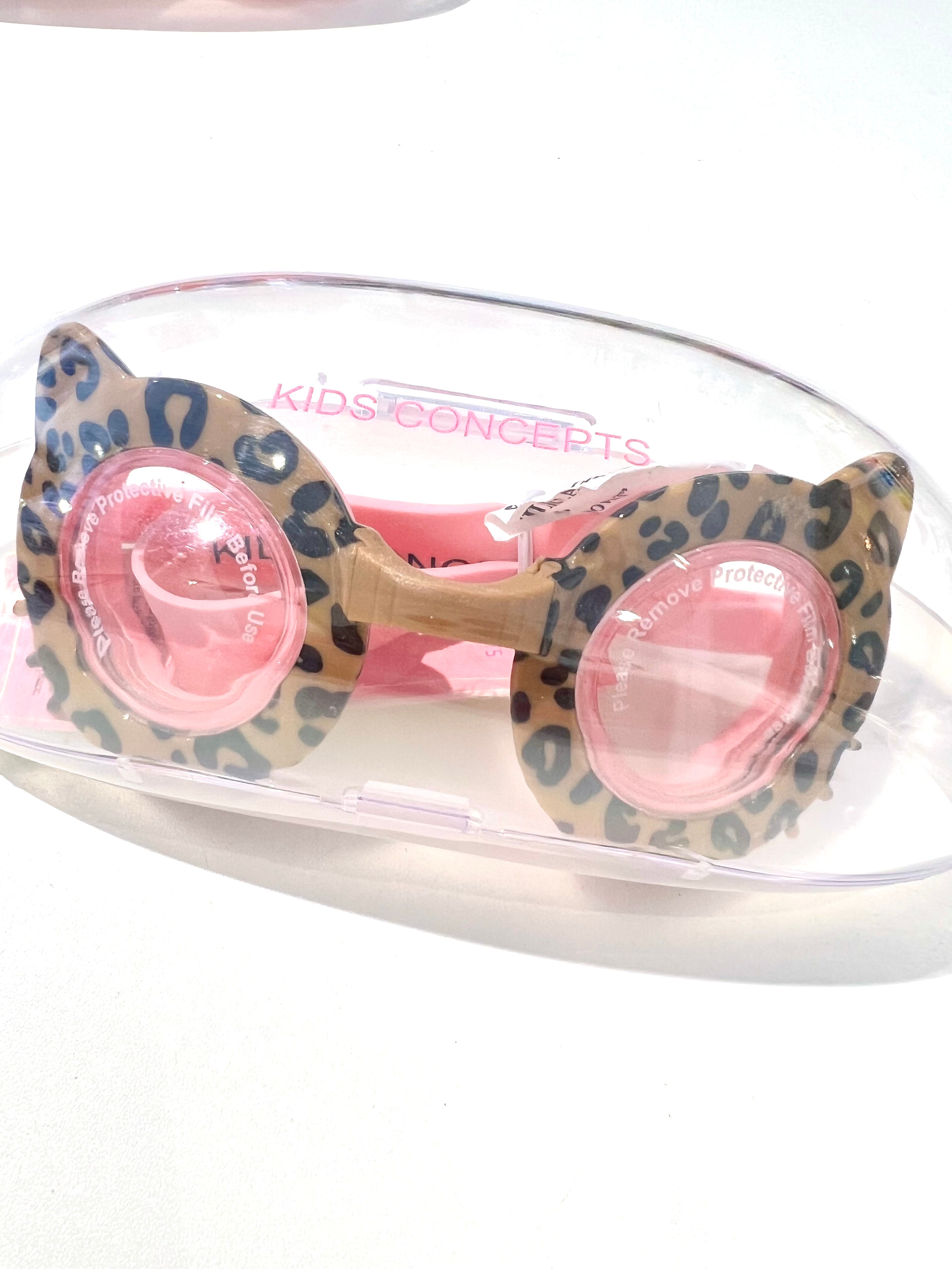 Goggles Round  Cat Leopard