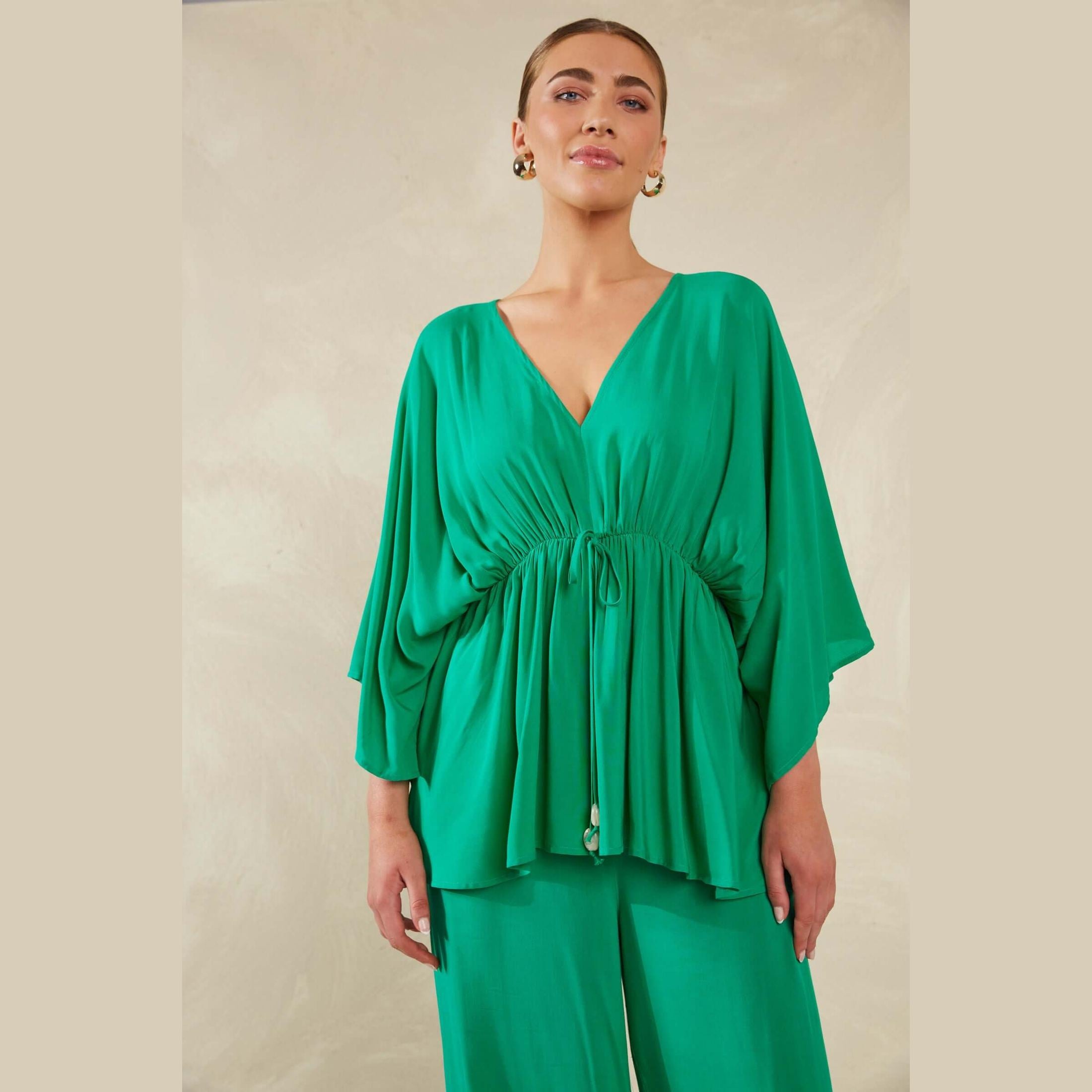 Lipari Tie Top  Verde / HAVEN
