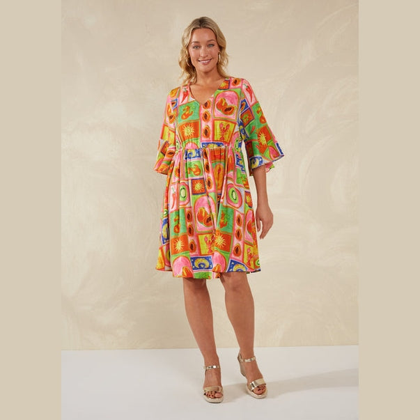 Portofino Tie Dress - Spritz / Haven