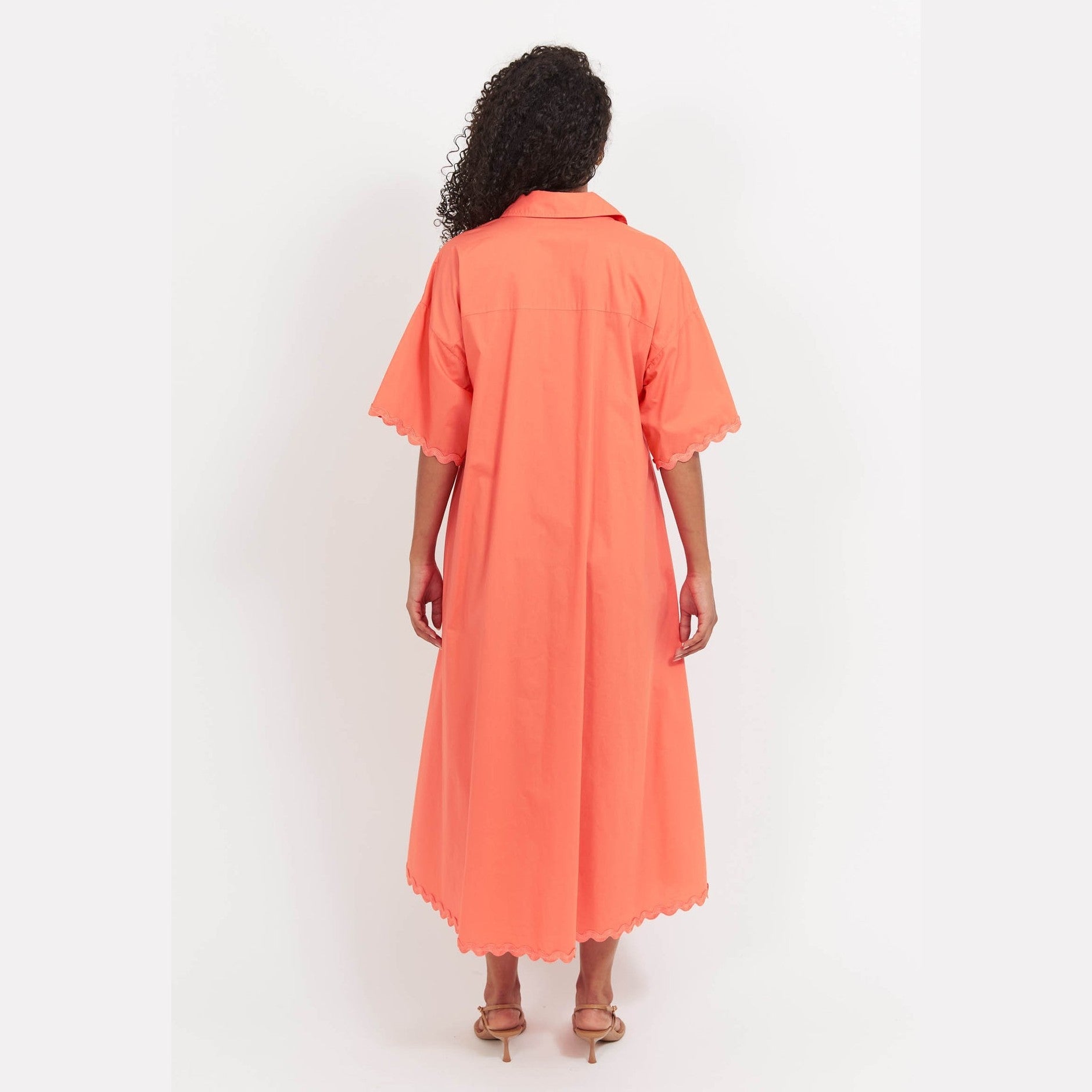Brasilia Shirt Dress Coral - Haven