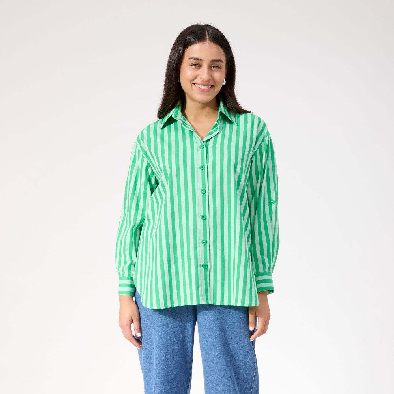 Monterosa Stripe Shirt - Green