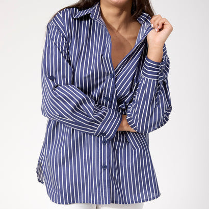 Fairbanks Stripe Shirt - Navy