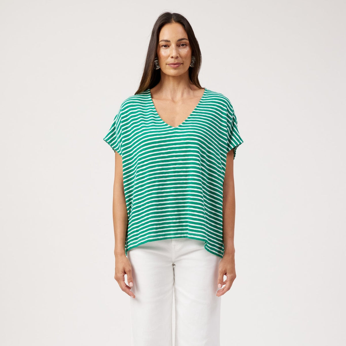 Tropea Stripe T-Shirt - Green