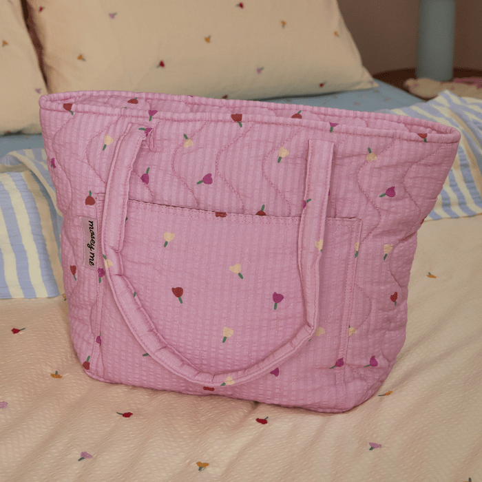 Forget Me Not Quilted Bag in Peony