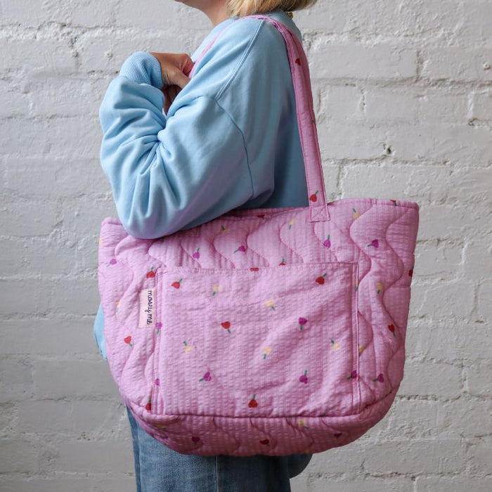 Forget Me Not Quilted Bag in Peony