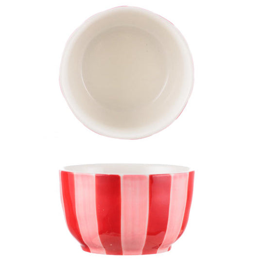 Small bowl - Pink & Red Stripe