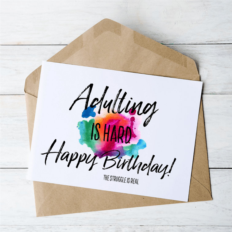 Adulting - Card