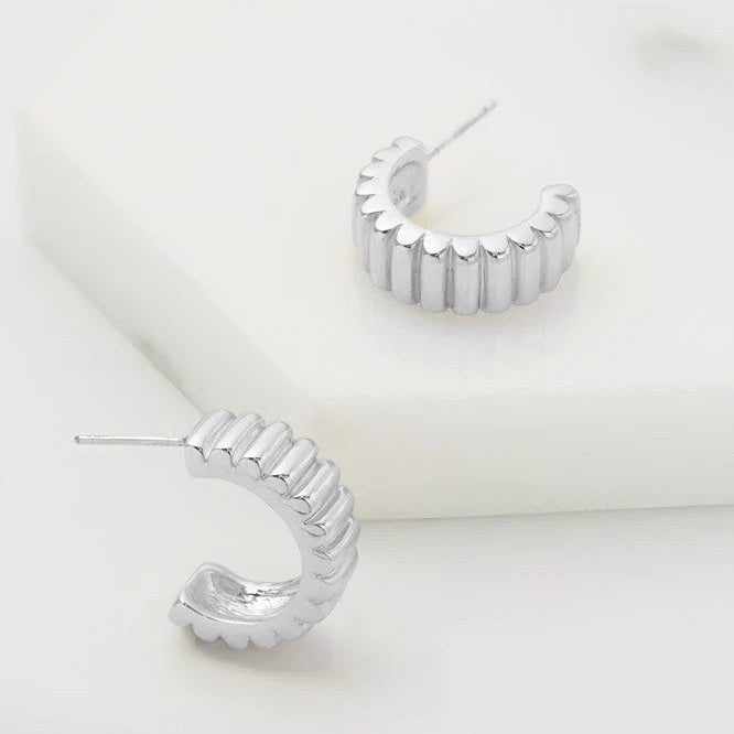 Alex Hoop Earring - Silver