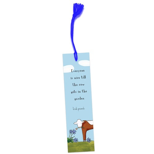 Cow In The Garden Bookmark