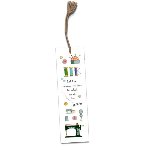 Red Tractor Book Mark - Let the beauty ….