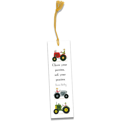 Red Tractor Book Mark - Chase your passion….