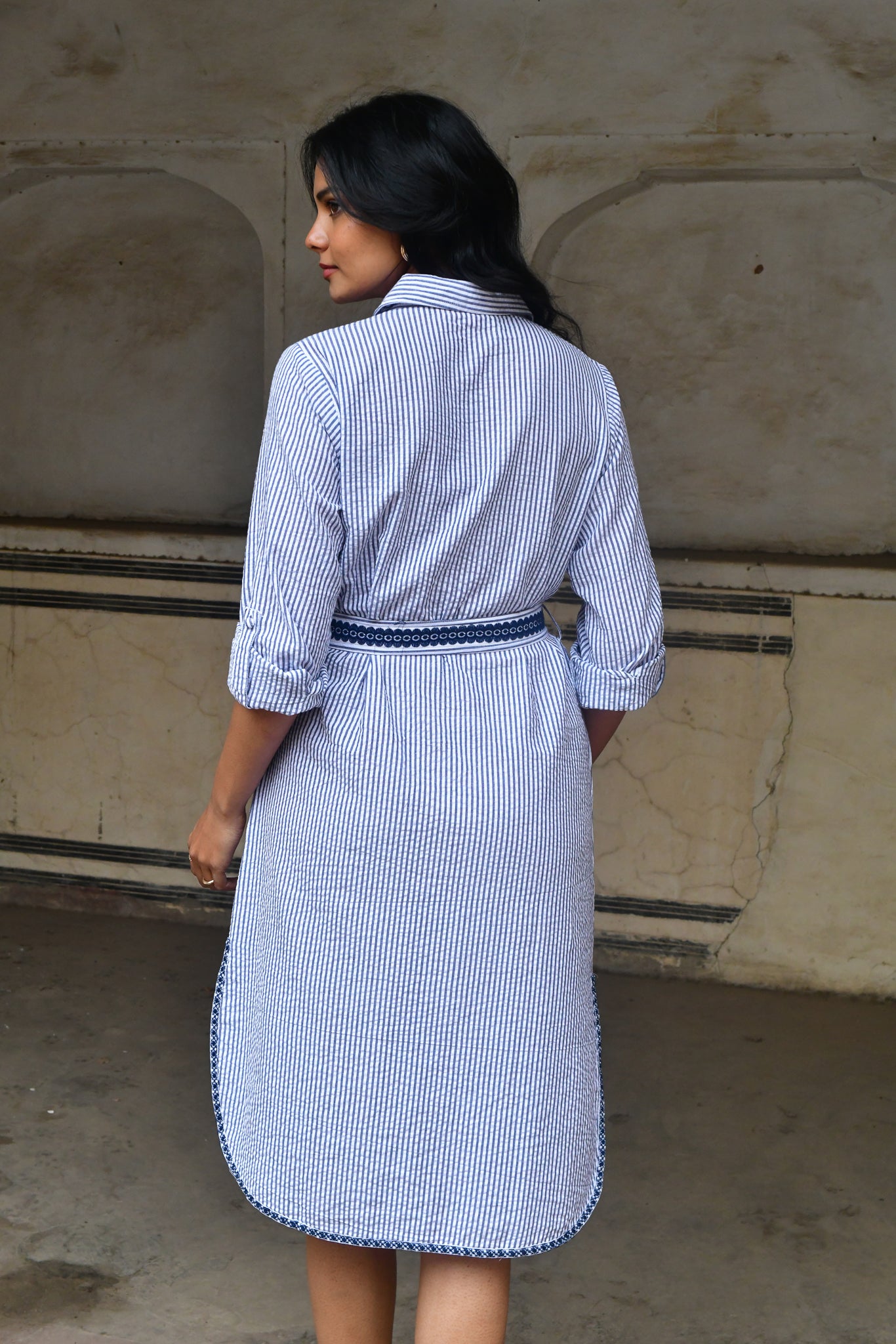 Azure & Indigo  Capri Shirt Dress