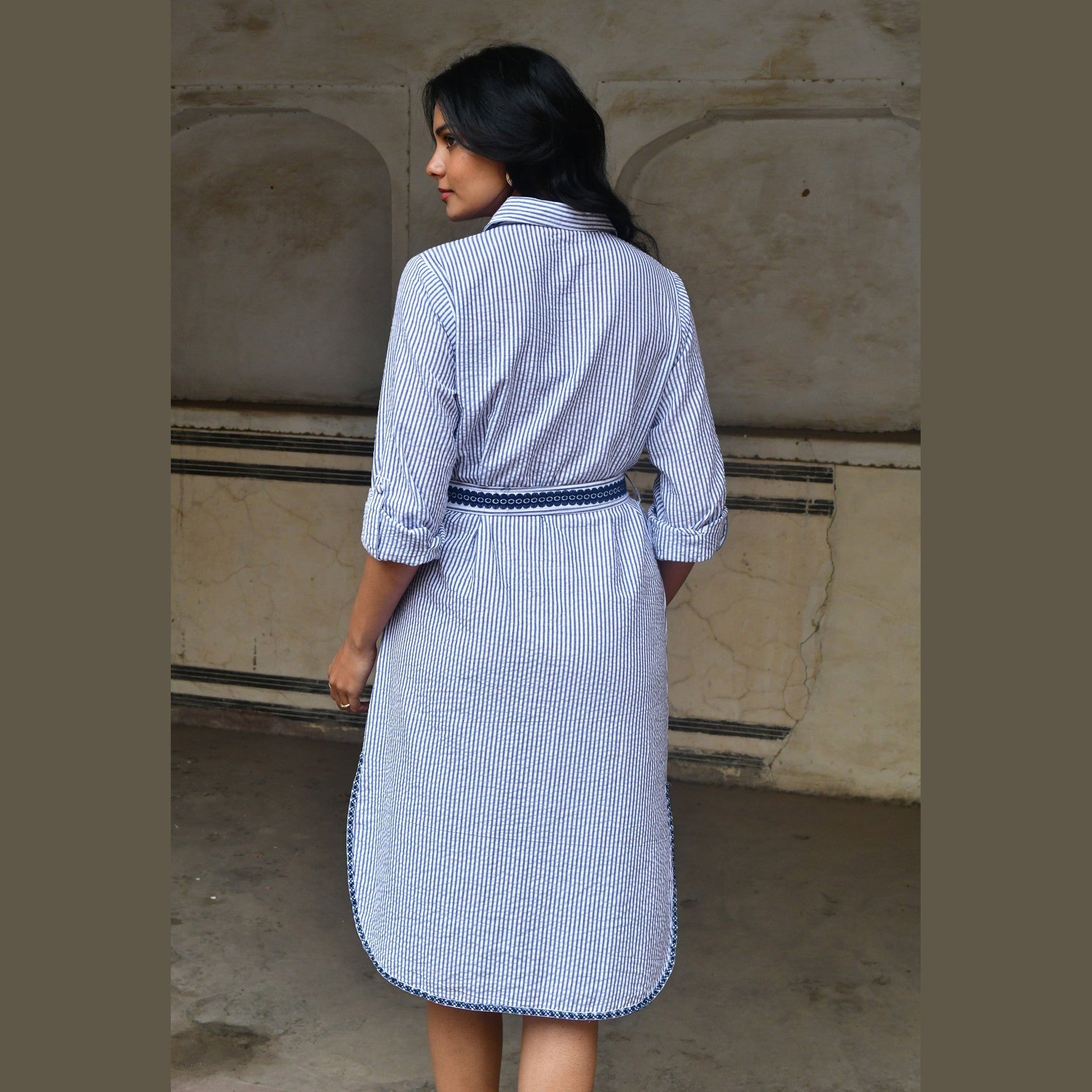 AZURE and INDIGO Capri Shirt Dress