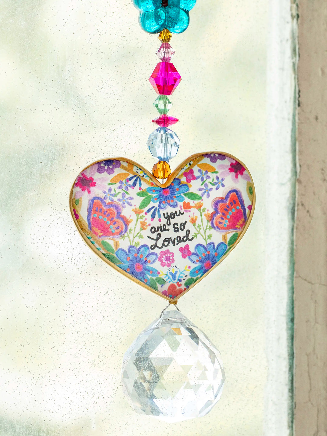 Crystal Sun Catcher - Heart